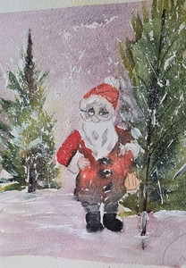 Christine M.  It's beginning to look a lot like Christmas, watercolour. 12.20.jpg